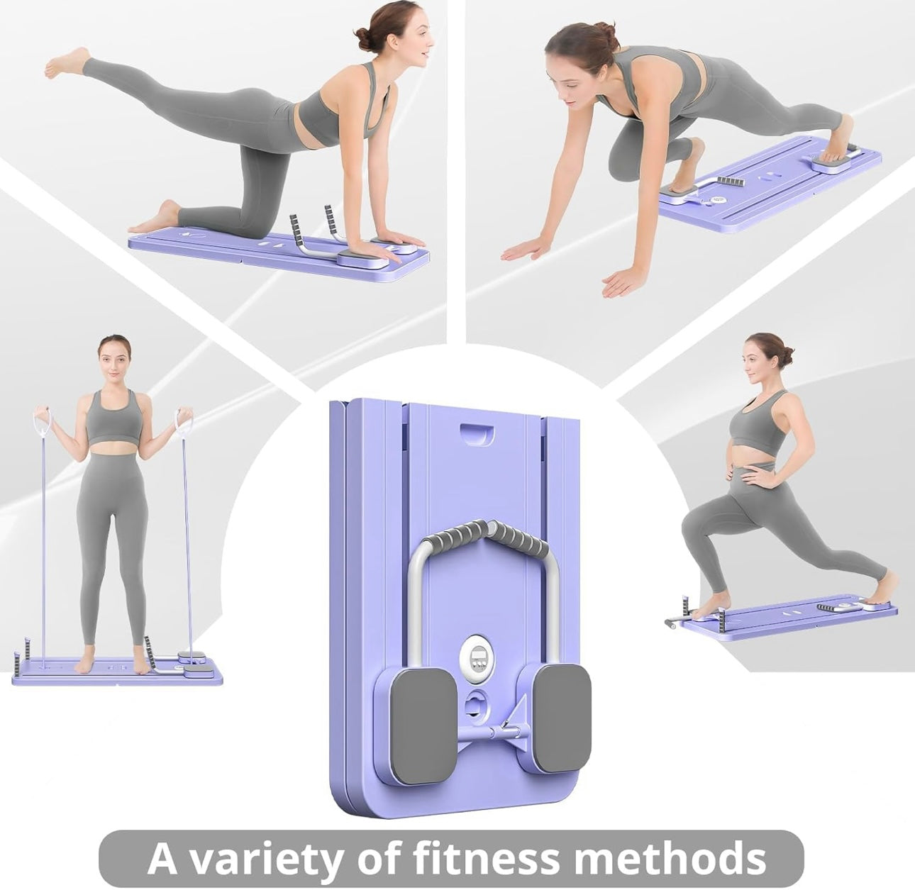 Reformer Pilates multifonction avec bandes de résistance - Entraîneur abdominal à la Maison