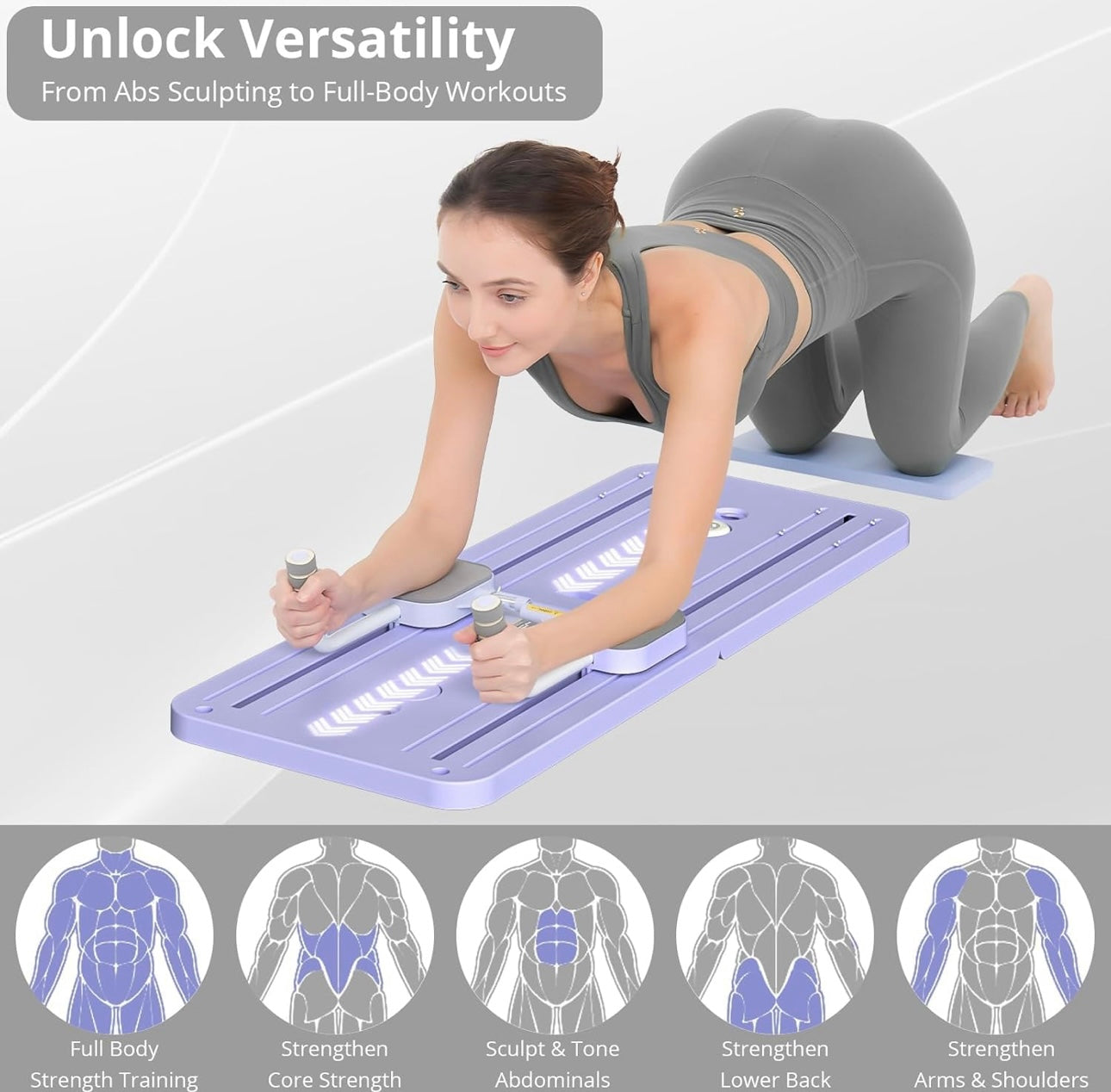 Reformer Pilates multifonction avec bandes de résistance - Entraîneur abdominal à la Maison