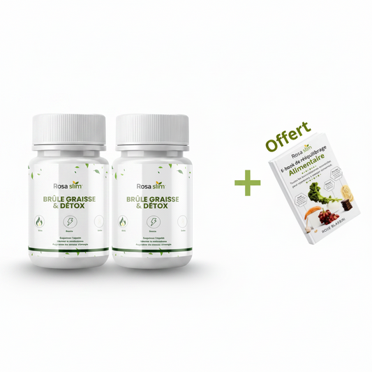 2 GÉLULES BRÛLEUR DE GRAISSE & DÉTOX + E-BOOK OFFERT (CURE DE 2 MOIS)