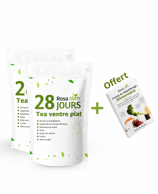 2 THÉS VENTRE PLAT + E-BOOK OFFERT (CURE DE 2 MOIS)