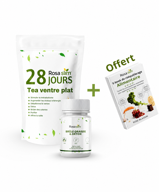 DUO VENTRE PLAT & BRÛLE-GRAISSE – TRANSFORMATION 28 JOURS + EBOOK OFFERT (CURE D’1 MOIS)