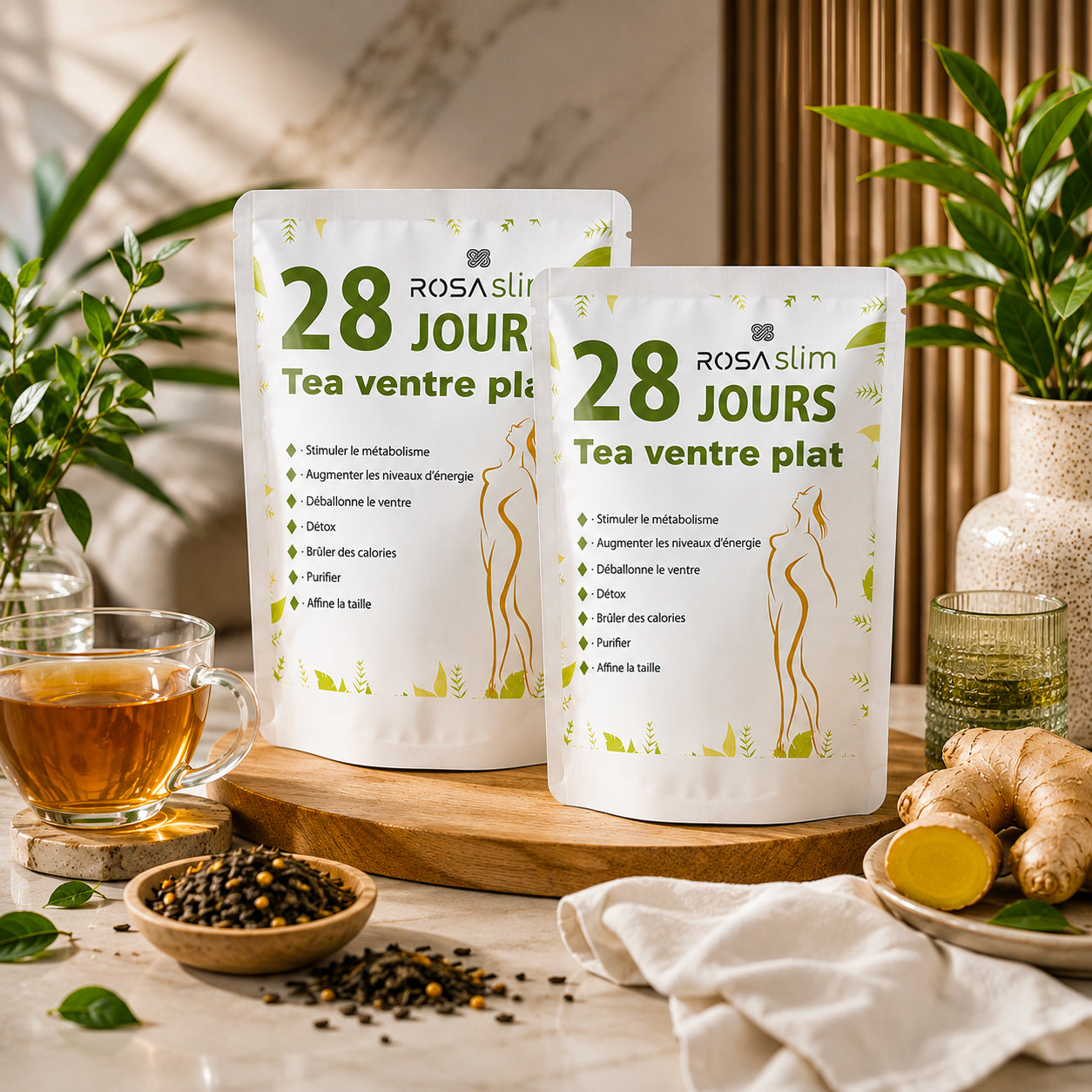 2 THÉS VENTRE PLAT + E-BOOK OFFERT (CURE DE 2 MOIS)