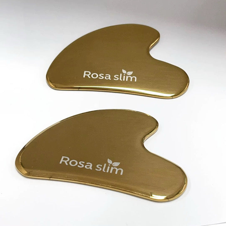 Duo Gua Sha Visage Rosa Slim – Rituel Beauté